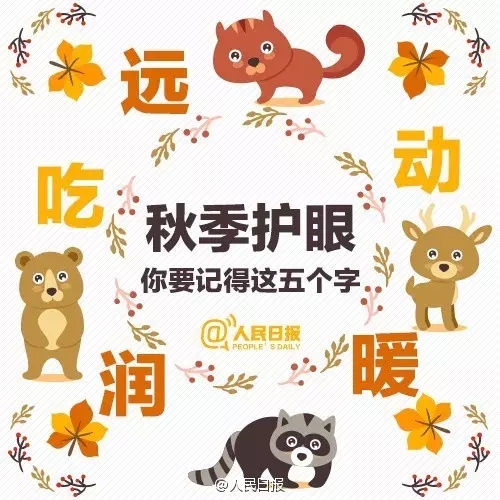 秋季護眼，請記住這“五字訣”