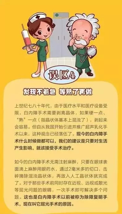 你對(duì)白內(nèi)障的誤解有多深？